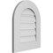 Ekena Millwork Round Top Surface Mount PVC Gable Vent: Functional, w/ 3-1/2"W x 1"P Standard Frame, 18"W x 22"H GVPRT18X2201SF - alternate 3